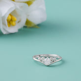 Silver Diamond Ring for Women